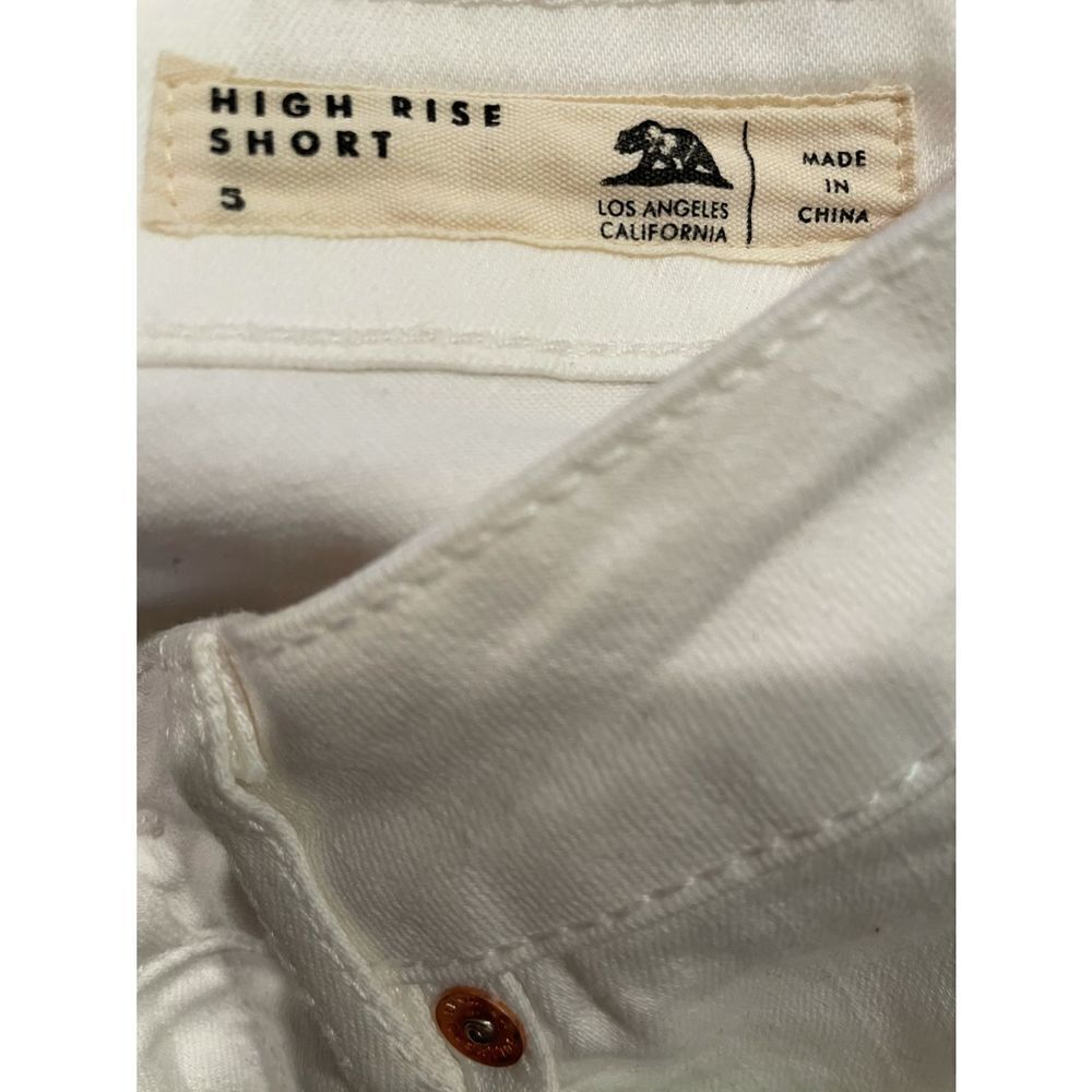 Highrise white jean shorts with lace bullhead denim size 5 - Picture 4 of 6